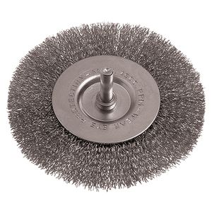 Wire Wheel Brush 100mm 6mm Shaft Stainless Steel